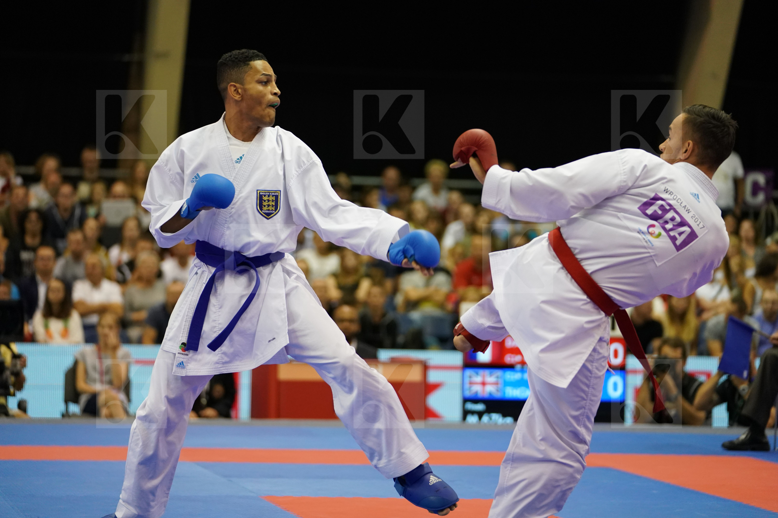 Dacosta Steven England France Gold match Male Kumite -67kg Thomas Jordan